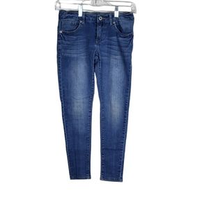 Levi's girls cropped denim leggings blue wash jeans size 14 reg